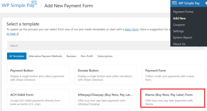 WebHostingExhibit select-klarna-form-template How to Set Up Installment Payments in WooCommerce  