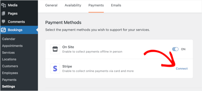 Setting up payments Setting up payments