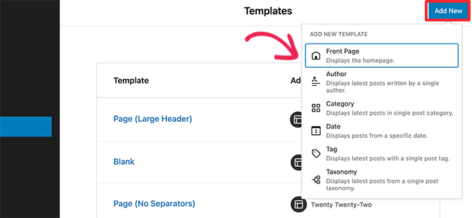 Edit more templates in WordPress 6.0