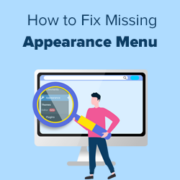 How to Fix Missing Appearance Menu in WordPress Admin