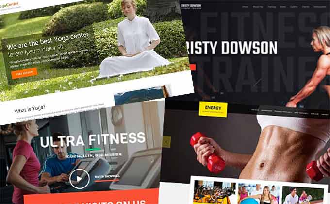 WordPress themes for gym websites