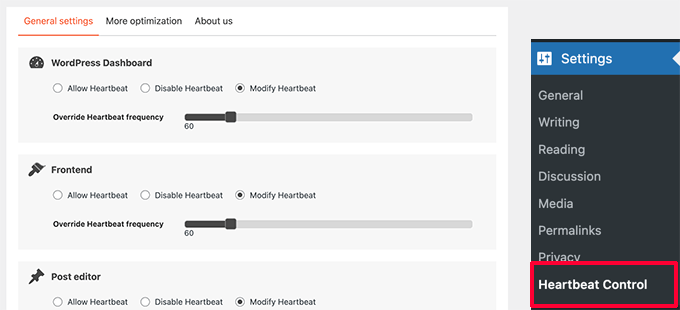 Heartbeat API calls 