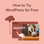 How to Try WordPress for Free without Domain or Hosting
