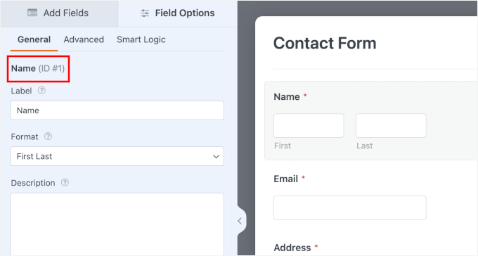 Finding Field ID in WPForms builder Finding Field ID in WPForms builder