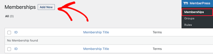 Add new membership plan