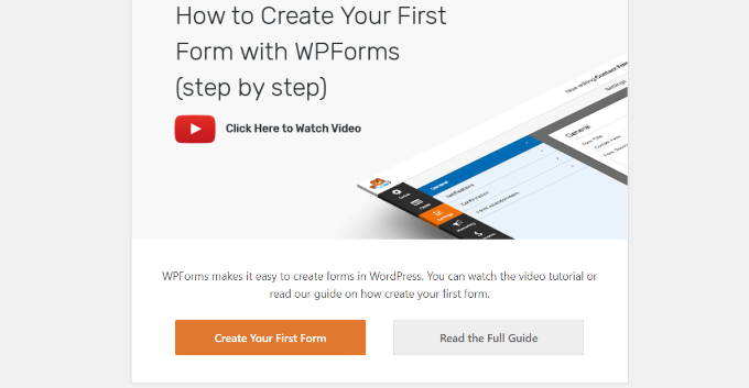 Create your first form