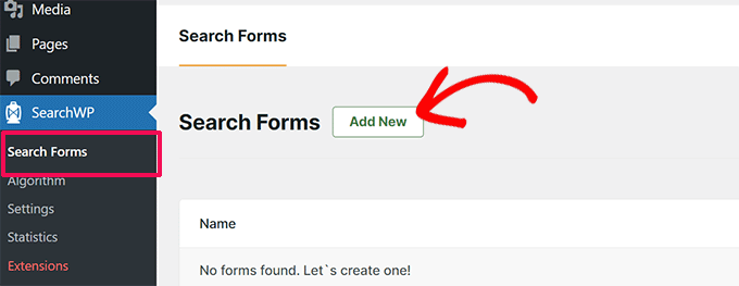 Search forms in SearchWP