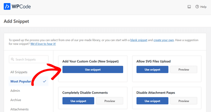 Adding a custom WooCommerce snippet to your online store using WPCode