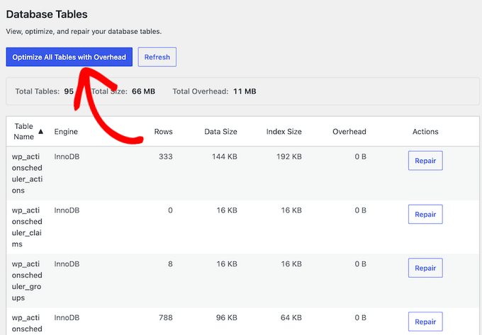 Optimizați tabelele bazei de date cu DB Optimizer Optimizați tabelele bazei de date cu DB Optimizer