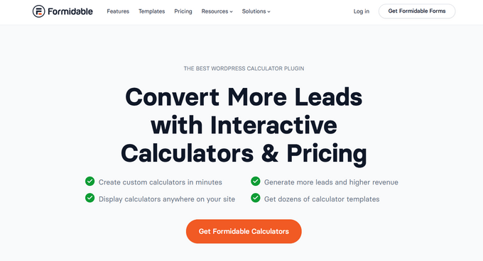 Formidable Forms Calculator