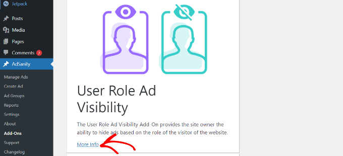 Subscribe to user role and visibility addon