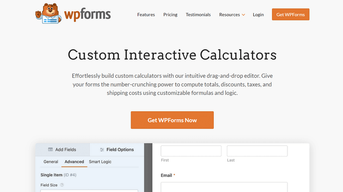 WPForms Calculations