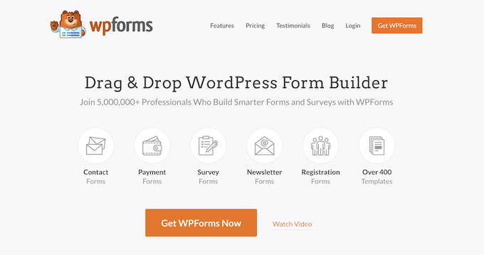 Plugin pembuat formulir WPForms dan addon tanda tangan