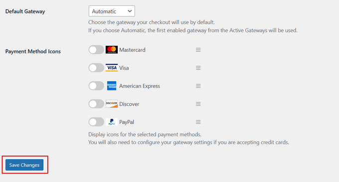 După configurarea plăților în EDD, salvați modificările