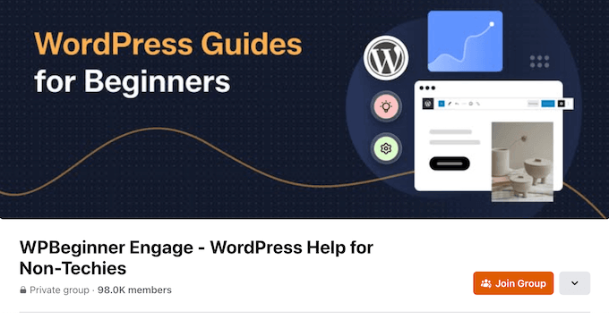 WPBeginner Engage Facebook-sida WPBeginner Engage Facebook-sida