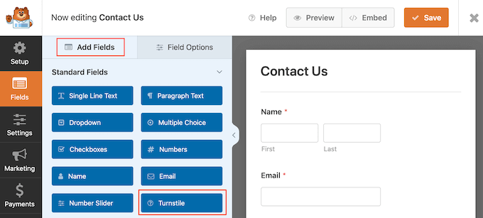 Adding Cloudflare Turnstile CAPTCHA to a WordPress form