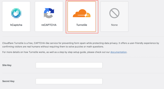 Adding Cloudflare Turnstile CAPTCHA to a WordPress website