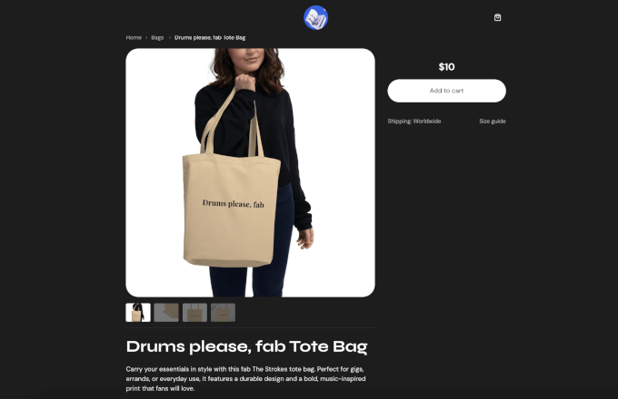 Print-on-demand product live Print-on-demand product live