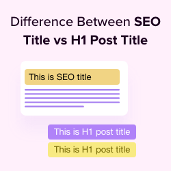 SEO Title vs H1 Post Title in WordPress: What&rsquo;s the Difference?