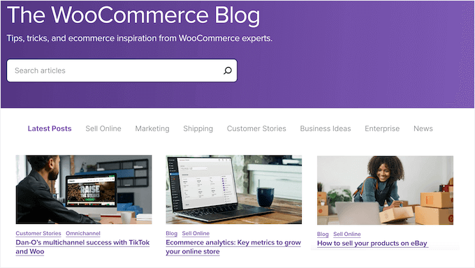 WooCommerce's blog WooCommerce's blog