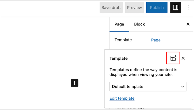 Creating a new WordPress template