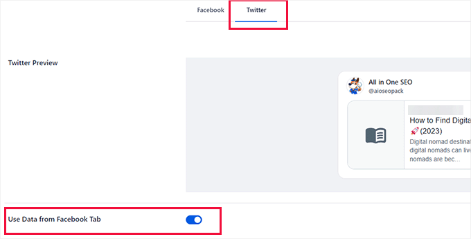 Use data from Facebook tab