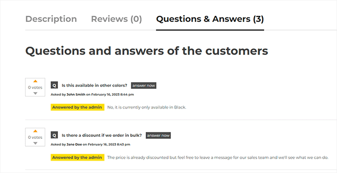 WebHostingExhibit yith-qa-preview How to Add Product Questions And Answers in WooCommerce  