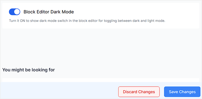 Enable dark mode for the block editor