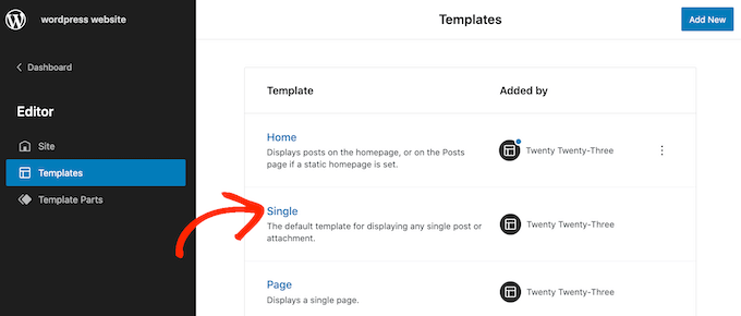 How to add the search bar to a single template in WordPress