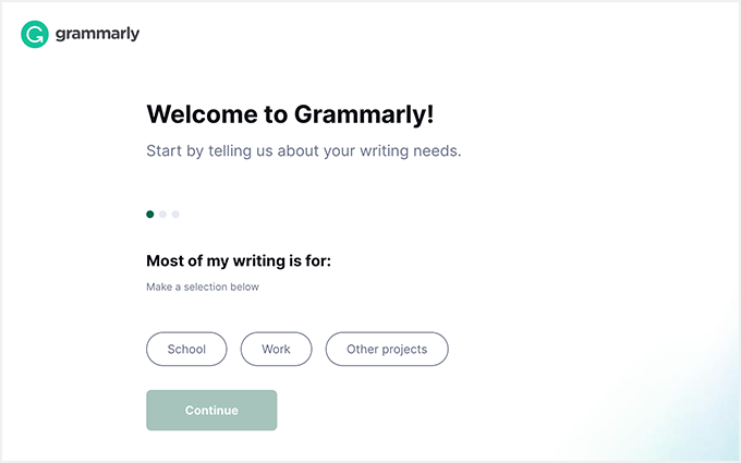 Grammarly questions begin