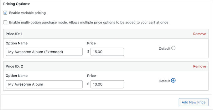 Adding variable pricing to your songs, albums, and EPs
