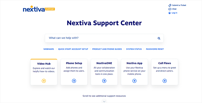 Nextiva 客户支持