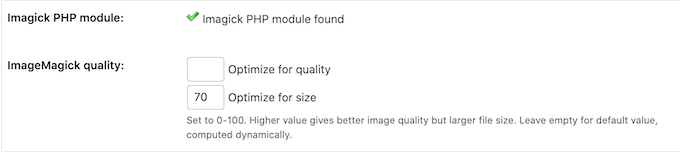Customizing the image optimization settings in WordPress