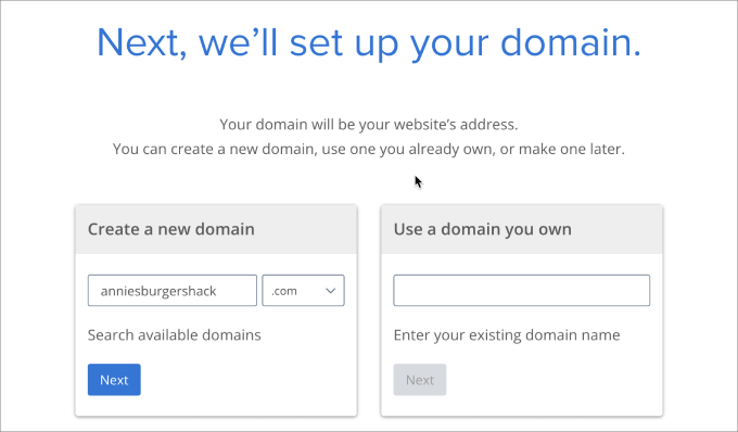 bluehost setup your domain