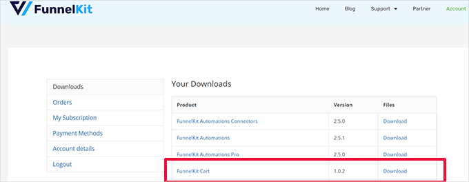 FunnelKit cart