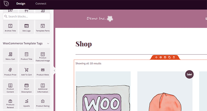 编辑您的 WooCommerce 主题的商店页面