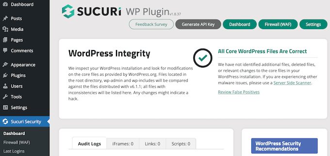 Sucuri WordPress 安全插件