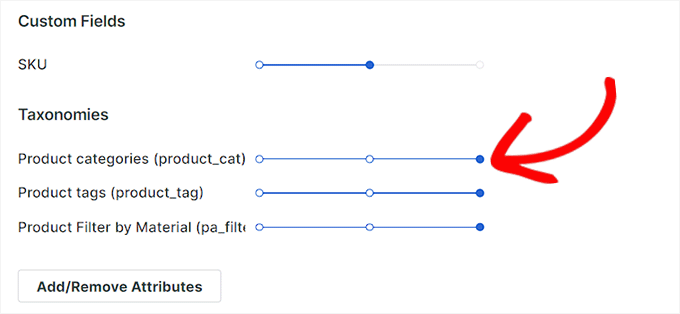 Assign weight to the added fields