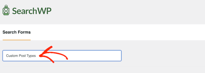 Adding a title to a custom search form