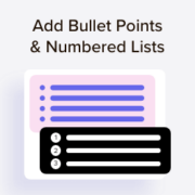 How to add bullet points and numbered lists in WordPress (beginner's guide)