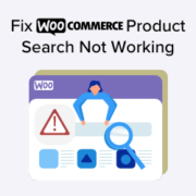 How to fix the WooCommerce product search not working