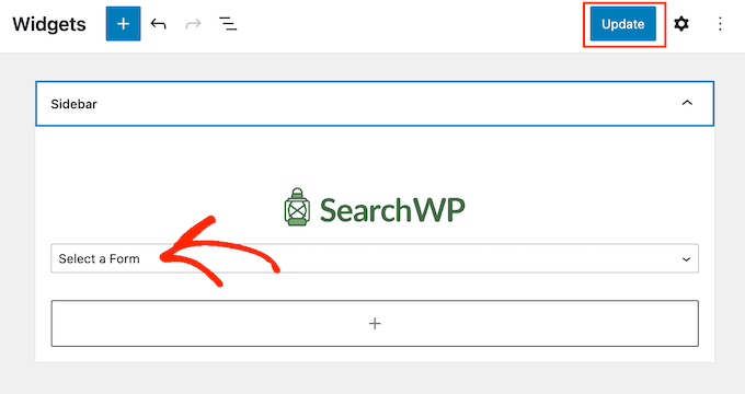 Publishing a search bar in WordPress