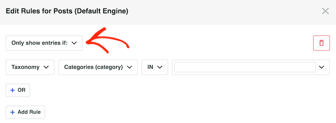 Adding a custom rule to your search form