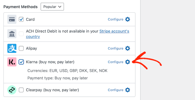 Adding more payment methods to WP Simple Pay