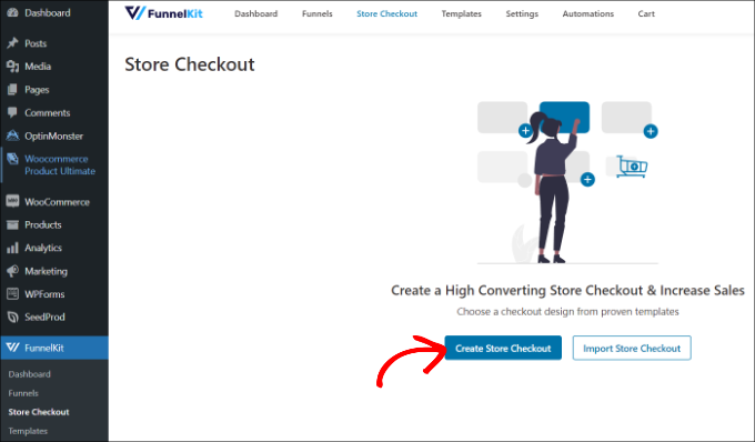 Create store checkout