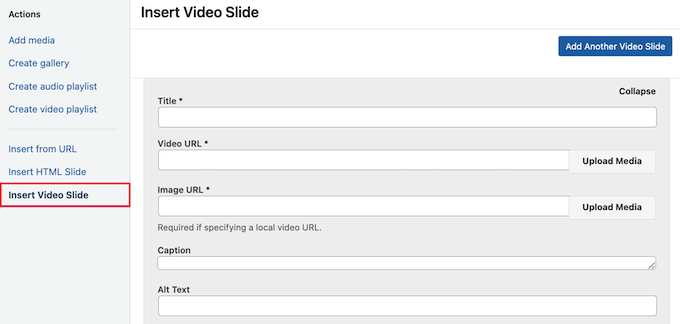 Adding a YouTube video a responsive slider