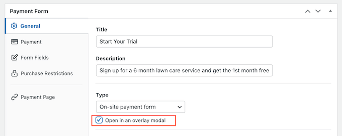 Opening a subscription form in a popup