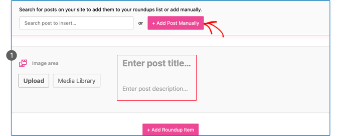 You Can Add Posts From Other Blogs Manually