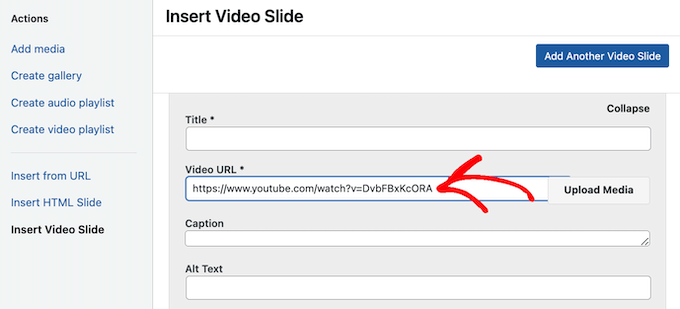 Adding a YouTube video to a WordPress slider