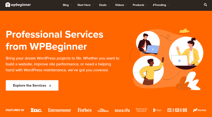 WPBeginner Pro Services